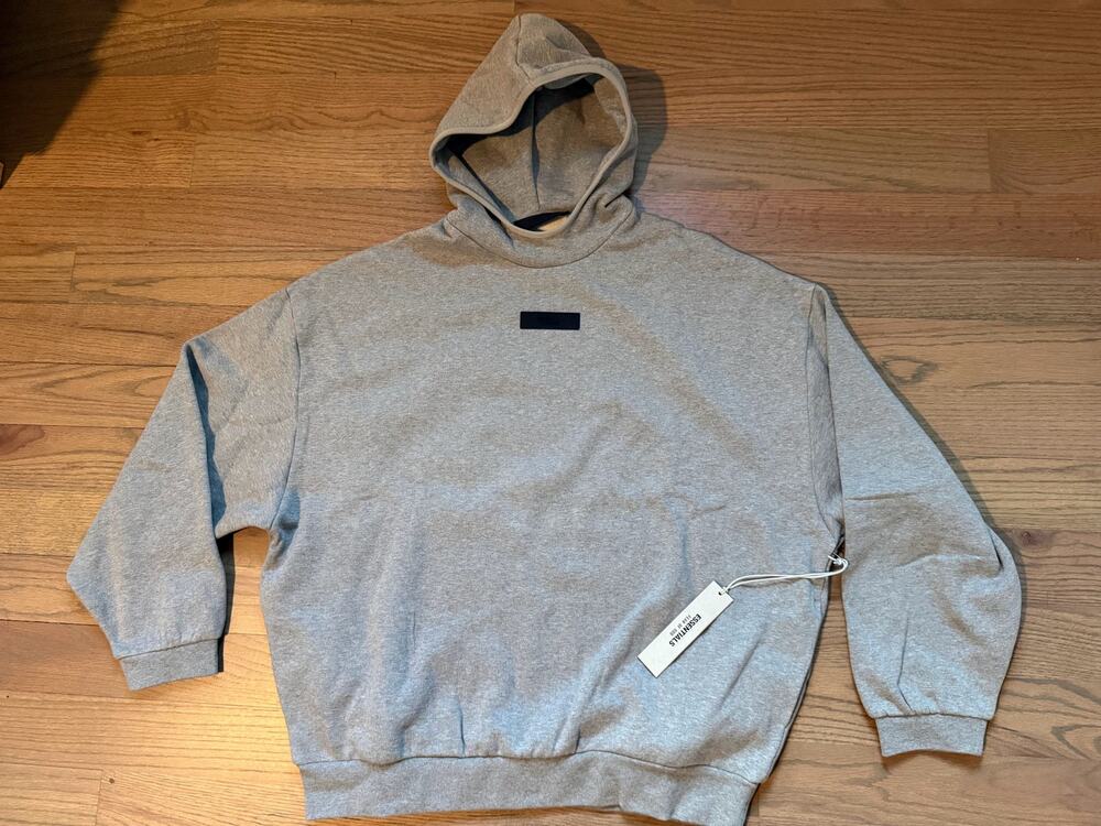 Fear of God ESSENTIALS Dark Oatmeal Hoodie SS22 Large NWT